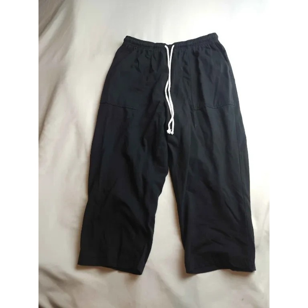 Blair Sweatpants Womens Size PM Black Capris Drawstring Casual Lounge Outdoor